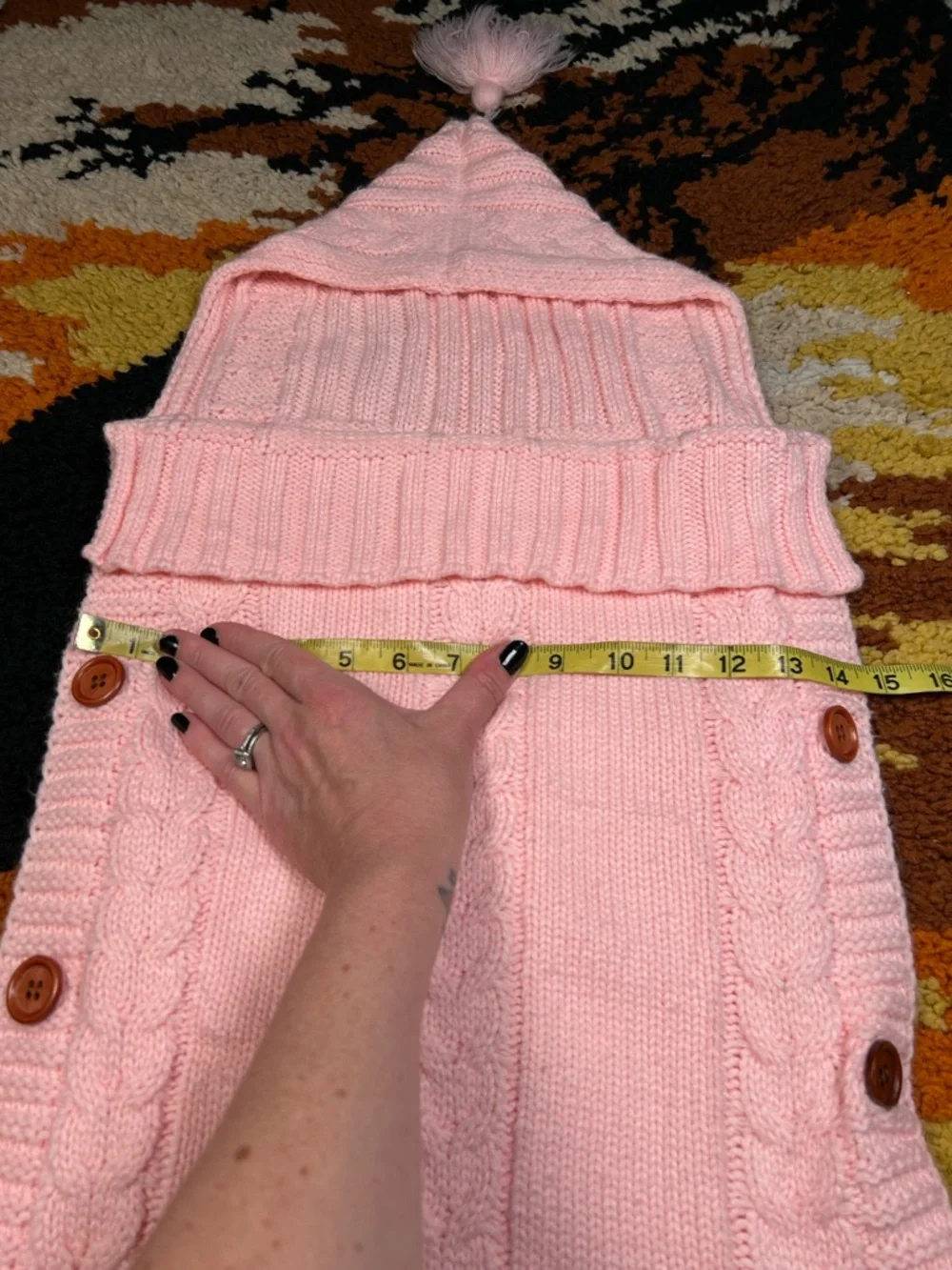 Cuddliest, hooded, button up infant snuggle sack!!
